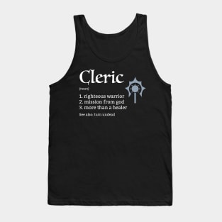 D&D Cleric Class Definition Tank Top